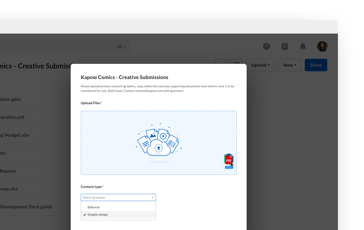 Request content in a snap with the new Box File Request experience